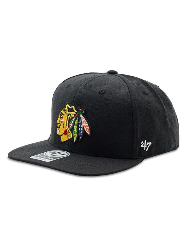 47 Brand 47 Brand Kapa s šiltom NHL Chicago Blackhawks No Shot '47 CAPTAIN H-NSHOT04WBP-BKB Črna