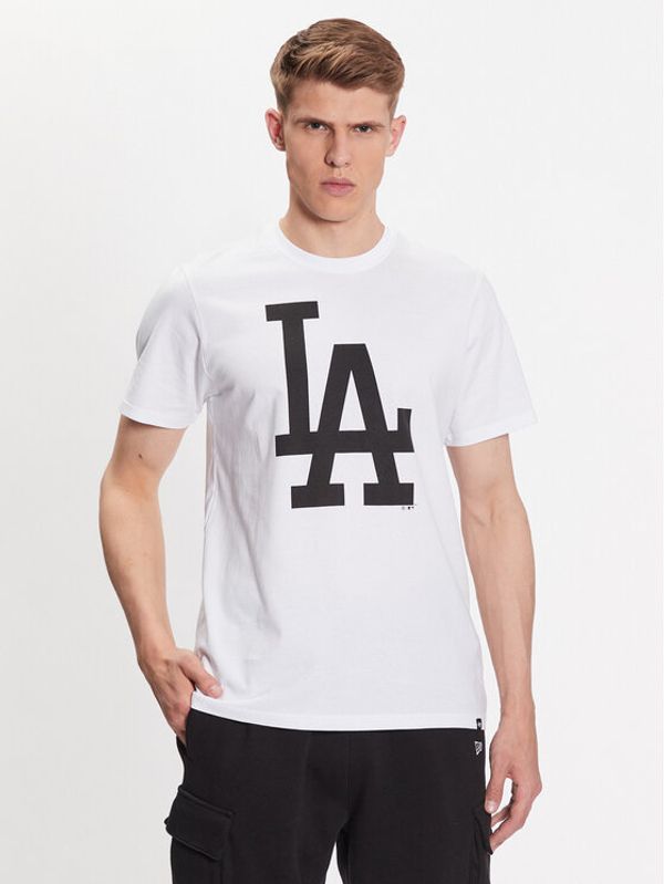 47 Brand 47 Brand Majica Los Angeles Dodgers Imprint 47 Echo Tee Bela Regular Fit