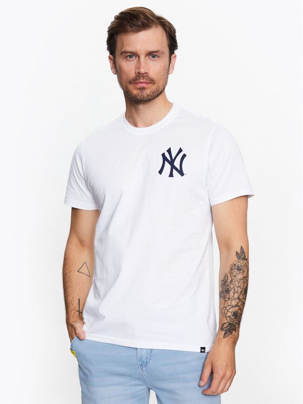 47 Brand 47 Brand Majica New York Yankees World Series Backer '47 Echo Tee Bela Regular Fit