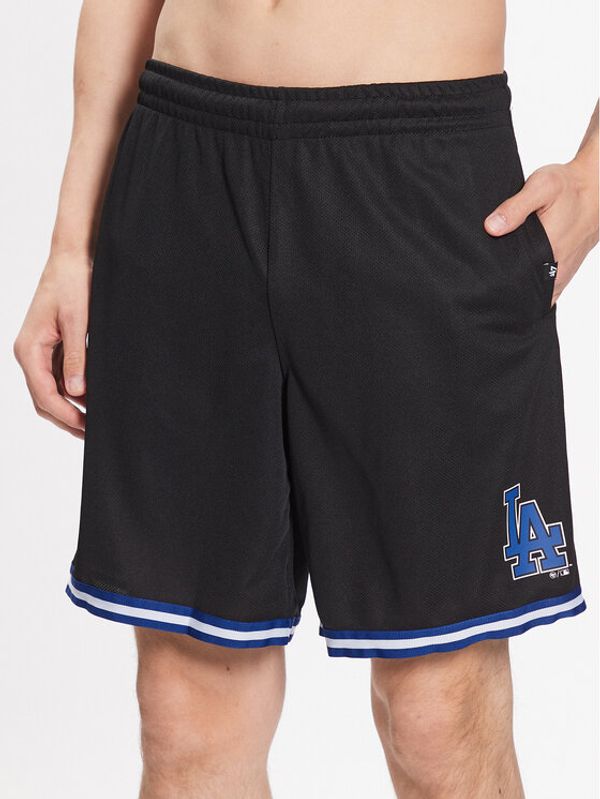 47 Brand 47 Brand Športne kratke hlače Los Angeles Dodgers Back Court 47 Grafton Shorts Črna Regular Fit