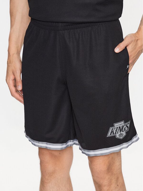 47 Brand 47 Brand Športne kratke hlače Los Angeles Kings Back Court 47 Grafton Shorts Črna Regular Fit