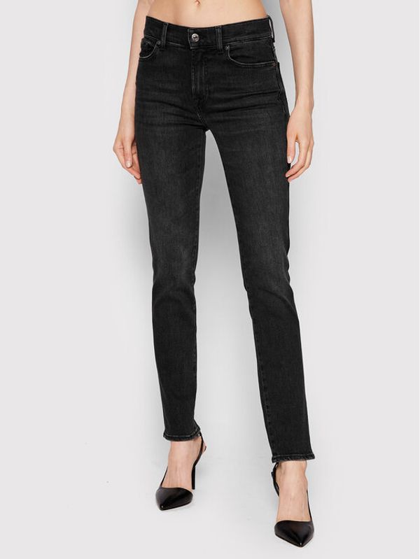 7 For All Mankind 7 For All Mankind Jeans hlače Roxanne JSWXC320LB Črna Slim Fit