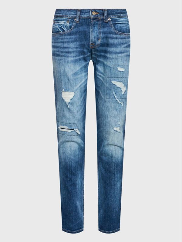 7 For All Mankind 7 For All Mankind Jeans hlače Slimmy JSMXB320MB Mornarsko modra Slim Tapered Fit