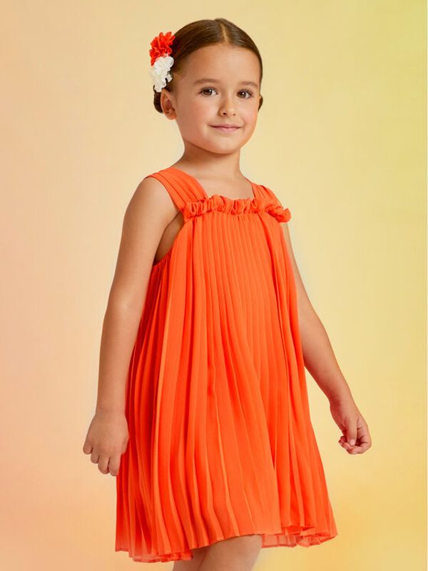 Abel & Lula Abel & Lula Elegantna obleka 5055 Oranžna Relaxed Fit