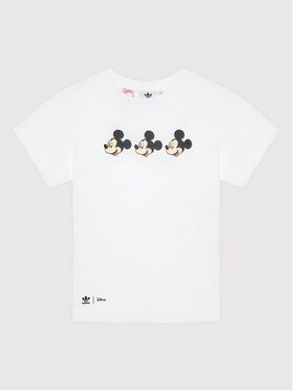 adidas adidas Majica DISNEY Mickey And Friends H20317 Bela Regular Fit