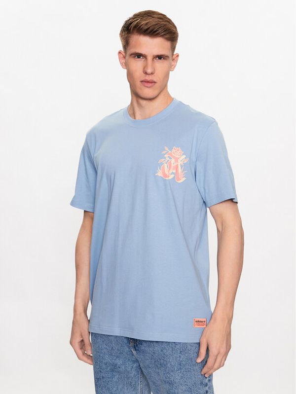adidas adidas Majica Graphic Glide T-Shirt IC5750 Modra Loose Fit