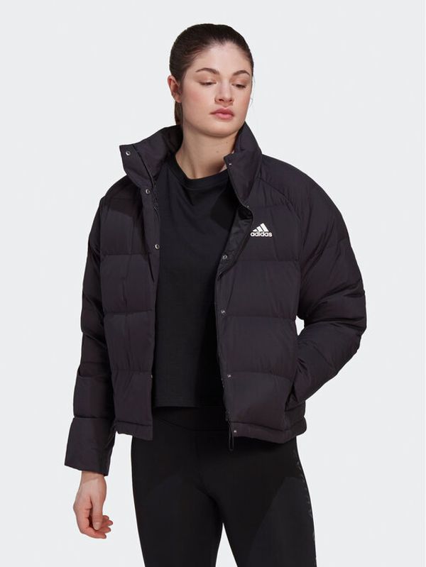 adidas adidas Puhovka Helionic Relaxed Down HG8696 Črna Loose Fit