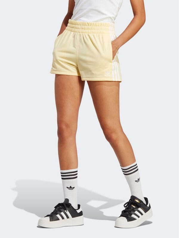adidas adidas Športne kratke hlače 3-Stripes Shorts IB7425 Rumena Regular Fit