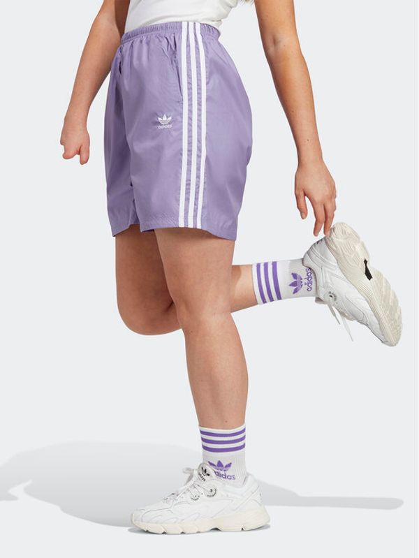 adidas adidas Športne kratke hlače Adicolor Classics Ripstop Shorts IB7300 Vijolična Regular Fit