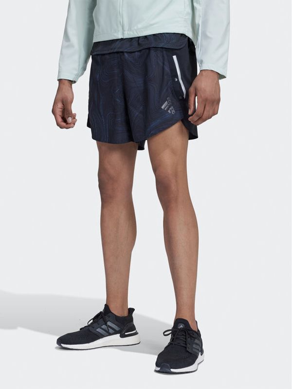 adidas adidas Športne kratke hlače Designed For Running For The Oceans HM1213 Črna Regular Fit