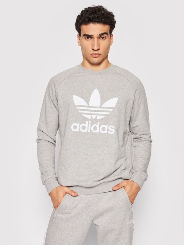 adidas adidas Jopa adicolor Classics Trefoil Crewneck H06650 Siva Regular Fit