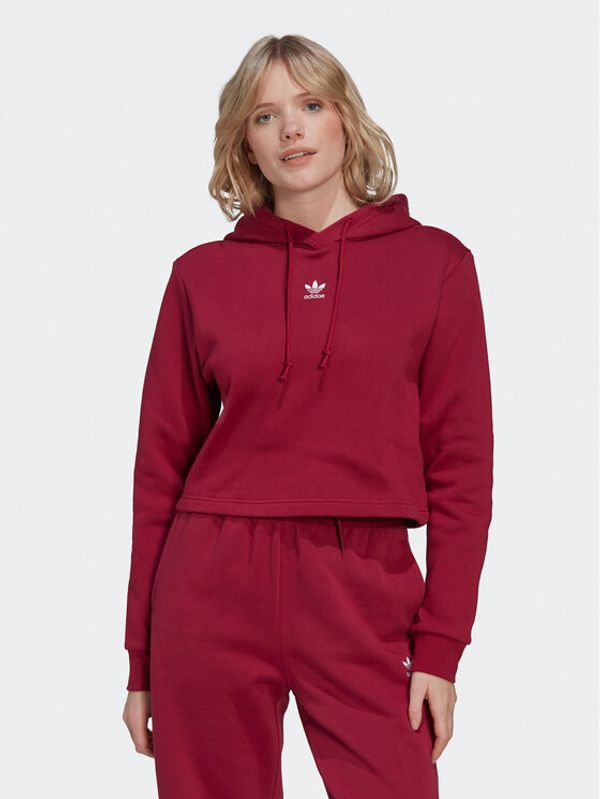 adidas adidas Jopa adicolor Essentials HJ7849 Bordo rdeča Cropped Fit