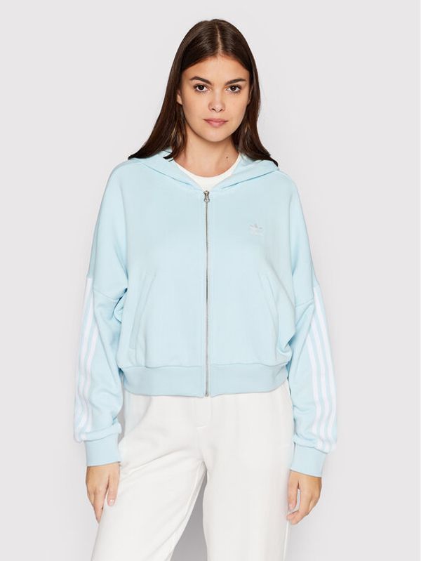 adidas adidas Jopa adicolor HM2131 Svetlo modra Loose Fit