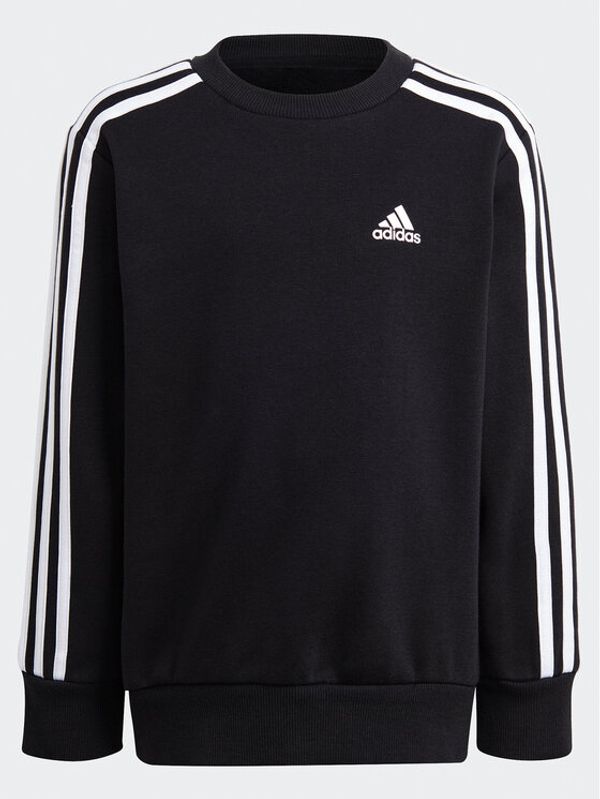 adidas adidas Jopa Essentials 3-Stripes Crewneck Sweatshirt IC9134 Črna Regular Fit