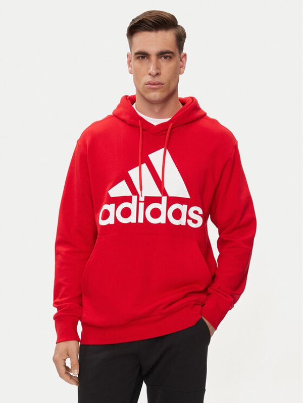 adidas adidas Jopa Essentials French Terry Big Logo Hoodie IC9365 Rdeča Regular Fit