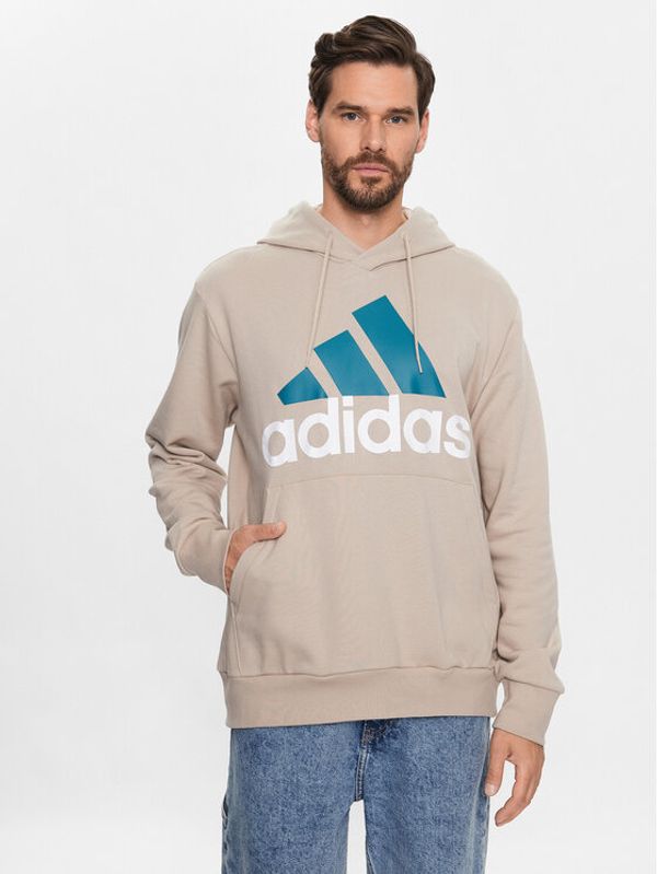 adidas adidas Jopa Essentials French Terry Big Logo Hoodie IJ8584 Bež Regular Fit