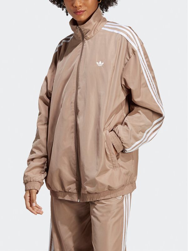 adidas adidas Jopa Oversized Track Top IP7143 Rjava Loose Fit