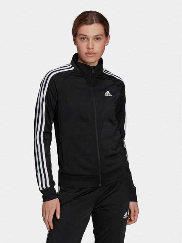 adidas adidas Jopa Primegreen Essentials Warm-Up Slim 3-Stripes Track Top H48443 Črna Slim Fit