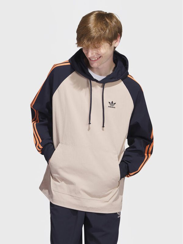 adidas adidas Jopa SST Hooded Windbreaker IC5537 Rjava Regular Fit