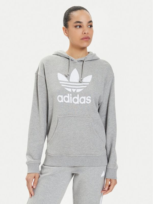 adidas adidas Jopa Trefoil Hoodie IB7437 Siva Regular Fit