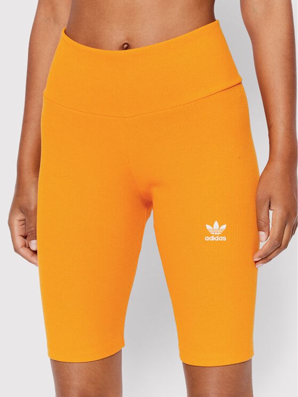 adidas adidas Kolesarske hlače adicolor Essentials HF7483 Oranžna Slim Fit