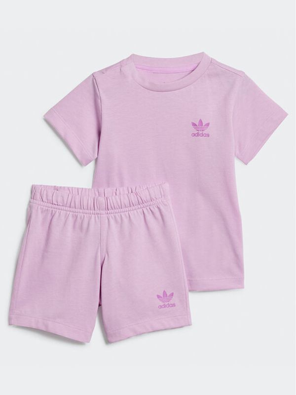 adidas adidas Komplet majica in kratke hlače IN8501 Roza Regular Fit