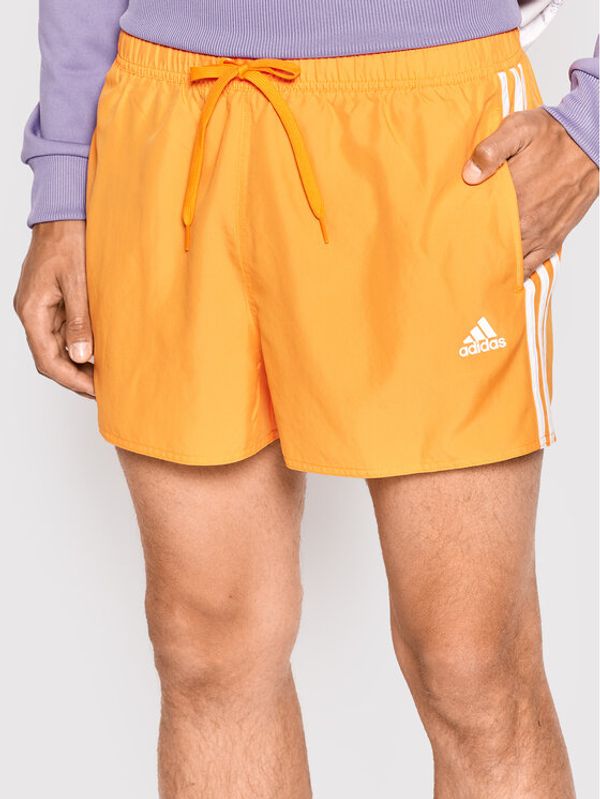 adidas adidas Kopalne hlače Classic 3-Stripes HA0401 Oranžna Regular Fit