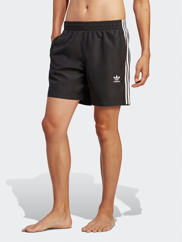 adidas adidas Kopalne hlače Originals Adicolor 3-Stripes Swim Shorts HT4406 Črna Regular Fit