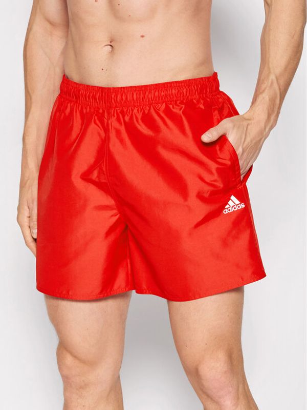 adidas adidas Kopalne hlače Solid Swim HA0384 Rdeča Regular Fit
