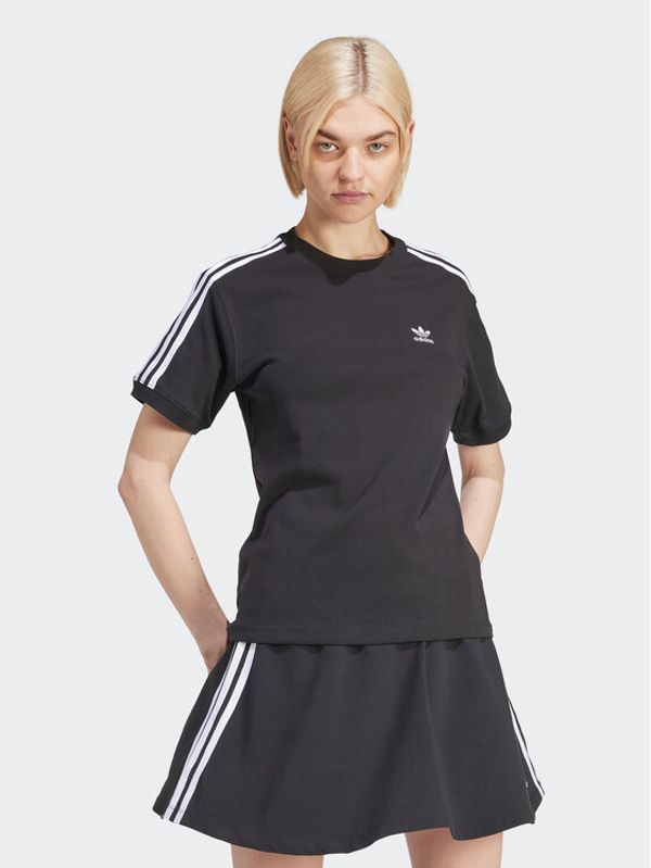 adidas adidas Majica 3-Stripes IU2420 Črna Regular Fit