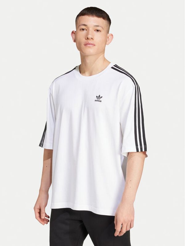 adidas adidas Majica adicolor IZ2474 Bela Oversize