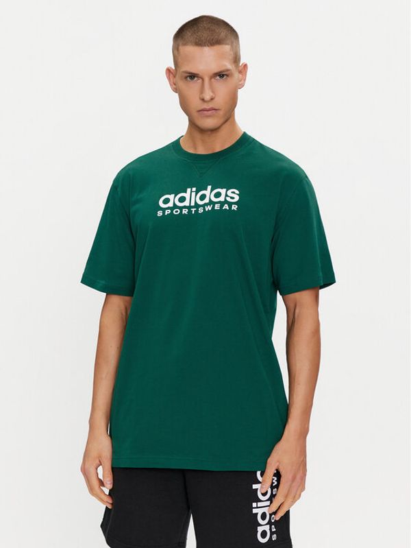 adidas adidas Majica All SZN Graphic IJ9434 Zelena Loose Fit