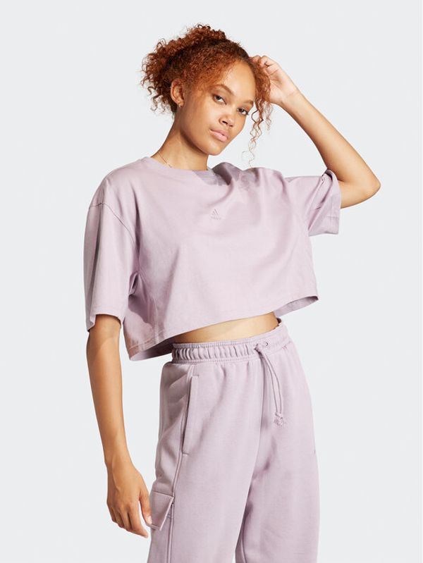 adidas adidas Majica ALL SZN IR8867 Vijolična Oversize