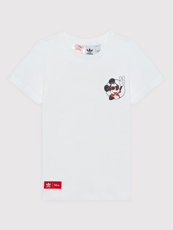 adidas adidas Majica Disney Mickey And Friends HF7523 Bela Regular Fit