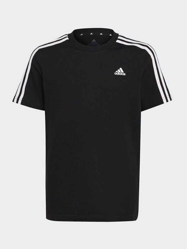 adidas adidas Majica Essentials 3-Stripes Cotton T-Shirt HR6330 Črna Regular Fit