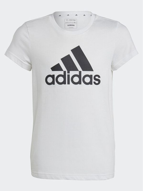 adidas adidas Majica Essentials Big Logo Cotton T-Shirt IC6121 Bela Slim Fit