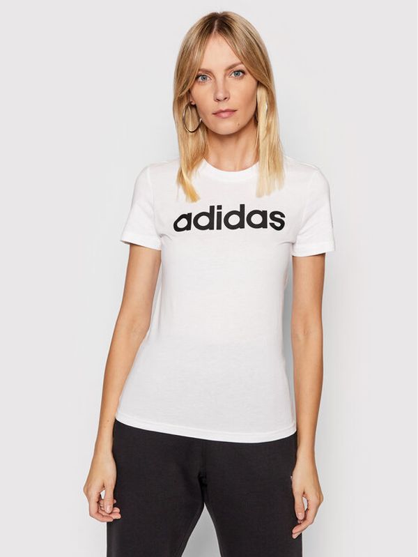 adidas adidas Majica Essentials GL0768 Bela Slim Fit