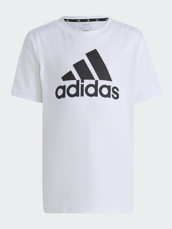 adidas adidas Majica Essentials Logo T-Shirt IC3830 Bela Regular Fit