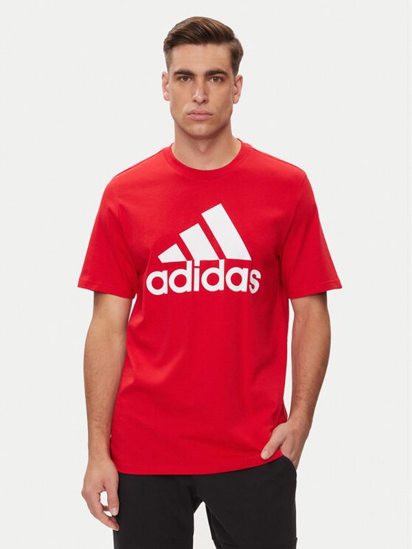 adidas adidas Majica Essentials Single Jersey Big Logo T-Shirt IC9352 Rdeča Regular Fit