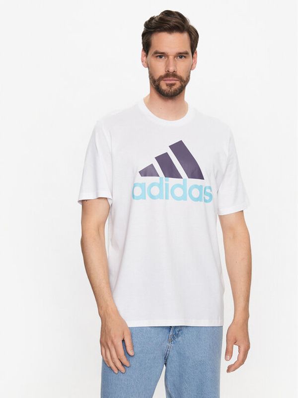 adidas adidas Majica Essentials Single Jersey Big Logo T-Shirt IJ8579 Bela Regular Fit