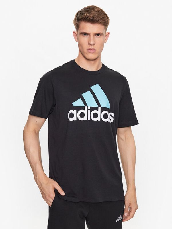 adidas adidas Majica Essentials Single Jersey Big Logo T-Shirt IJ8582 Črna Regular Fit