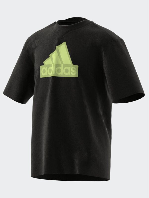 adidas adidas Majica Future Icons Logo Piqué T-Shirt IL6144 Črna Loose Fit
