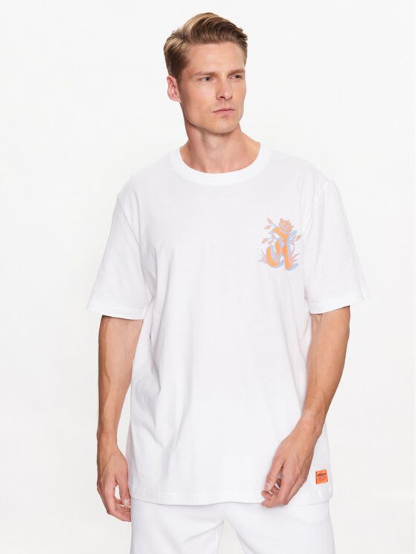 adidas adidas Majica Graphic Glide T-Shirt IB1403 Bela Loose Fit