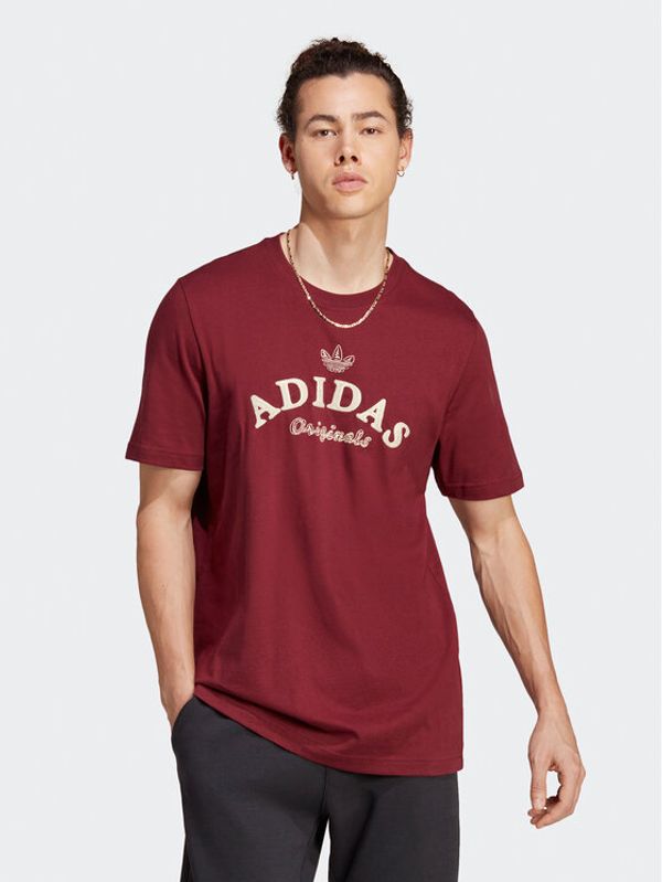 adidas adidas Majica Graphics Archive IC5763 Bordo rdeča Regular Fit