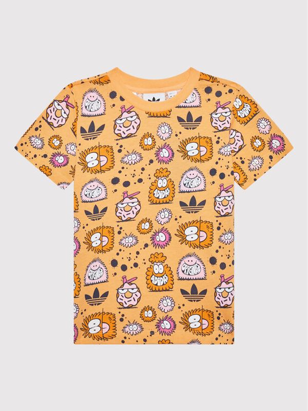 adidas adidas Majica KEVIN LYONS HC1987 Oranžna Regular Fit