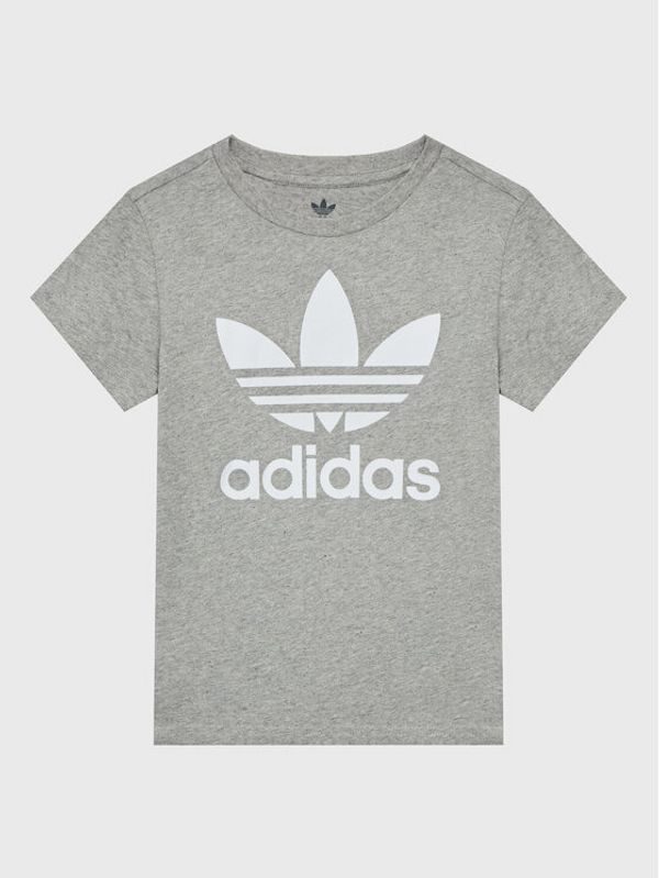 adidas adidas Majica Trefoil IB9931 Siva Regular Fit