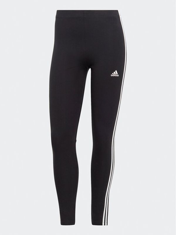 adidas adidas Pajkice Essentials 3-Stripes High-Waisted Single Jersey Leggings IC7151 Črna