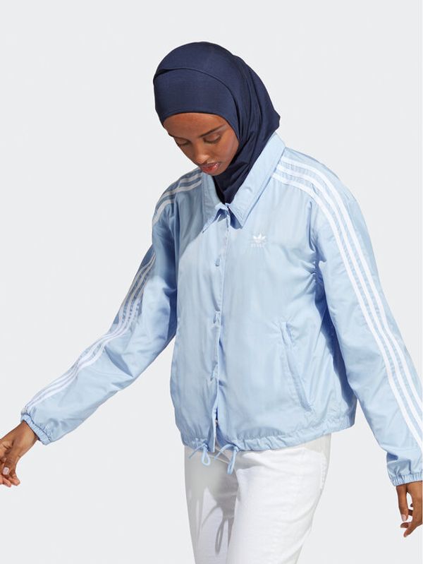 adidas adidas Prehodna jakna Adicolor Classics 3-Stripes Coach Jacket IC5480 Modra Loose Fit