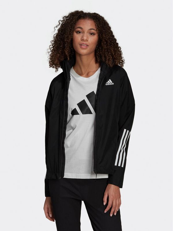 adidas adidas Prehodna jakna BSC 3-Stripes RAIN.RDY H65759 Črna Regular Fit