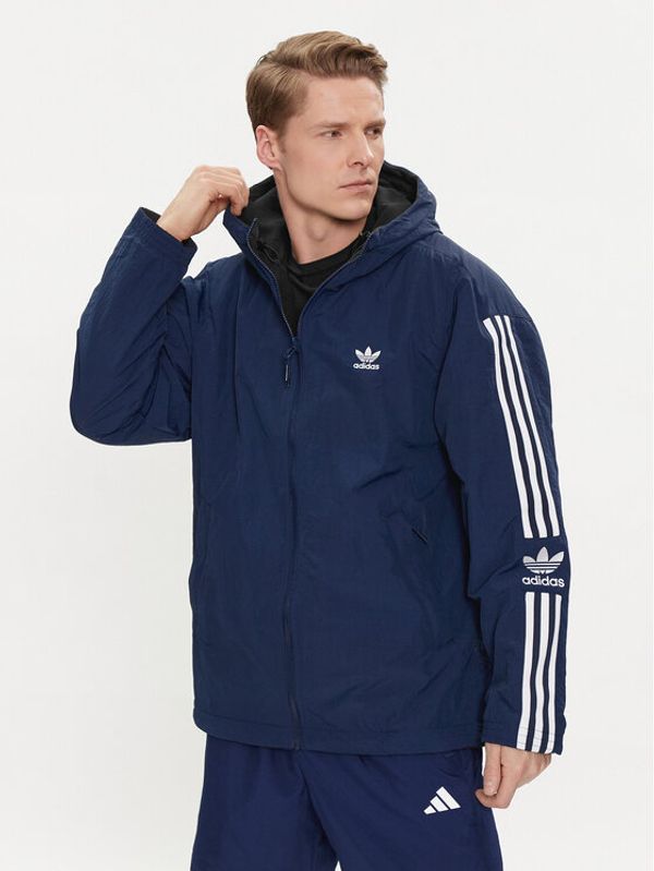 adidas adidas Prehodna jakna Reversible Polar Fleece HL9188 Mornarsko modra Regular Fit